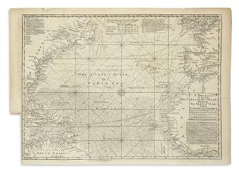 MOLL, HERMAN. A Chart of ye West-Indies or the Islands of America in the North Sea &c. Being ye Present Seat of War.